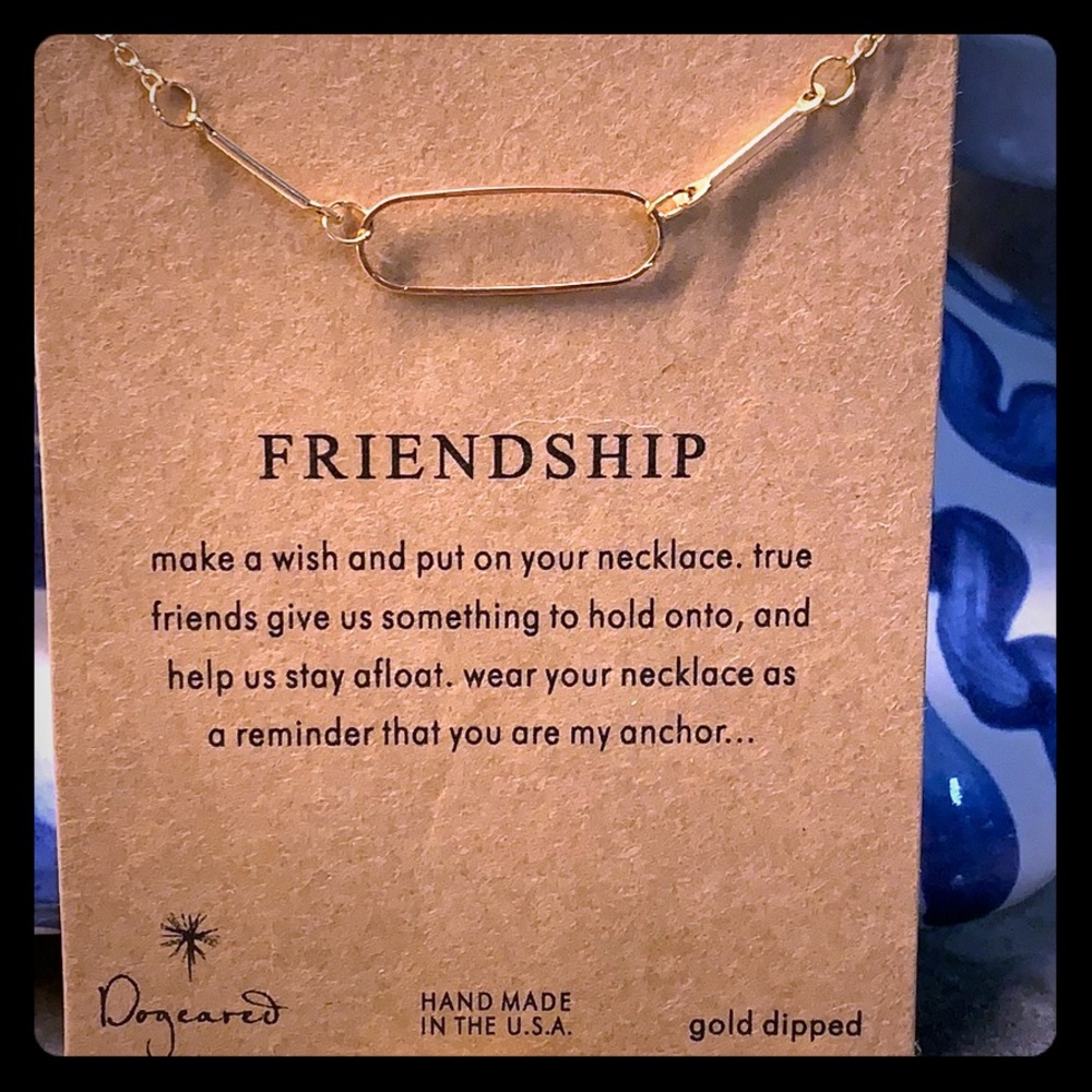 NWT Gold Friendship Necklace